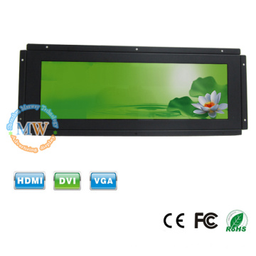 résolution 1280 X 390 cadre ouvert 14.9 &quot;écran LCD ultra large avec connecteur HDMI DVI VGA